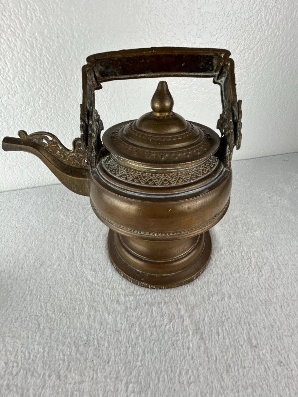 Antique Malay Minangkabau Brass Bronze Water Kendi Pitcher Southeast Asian